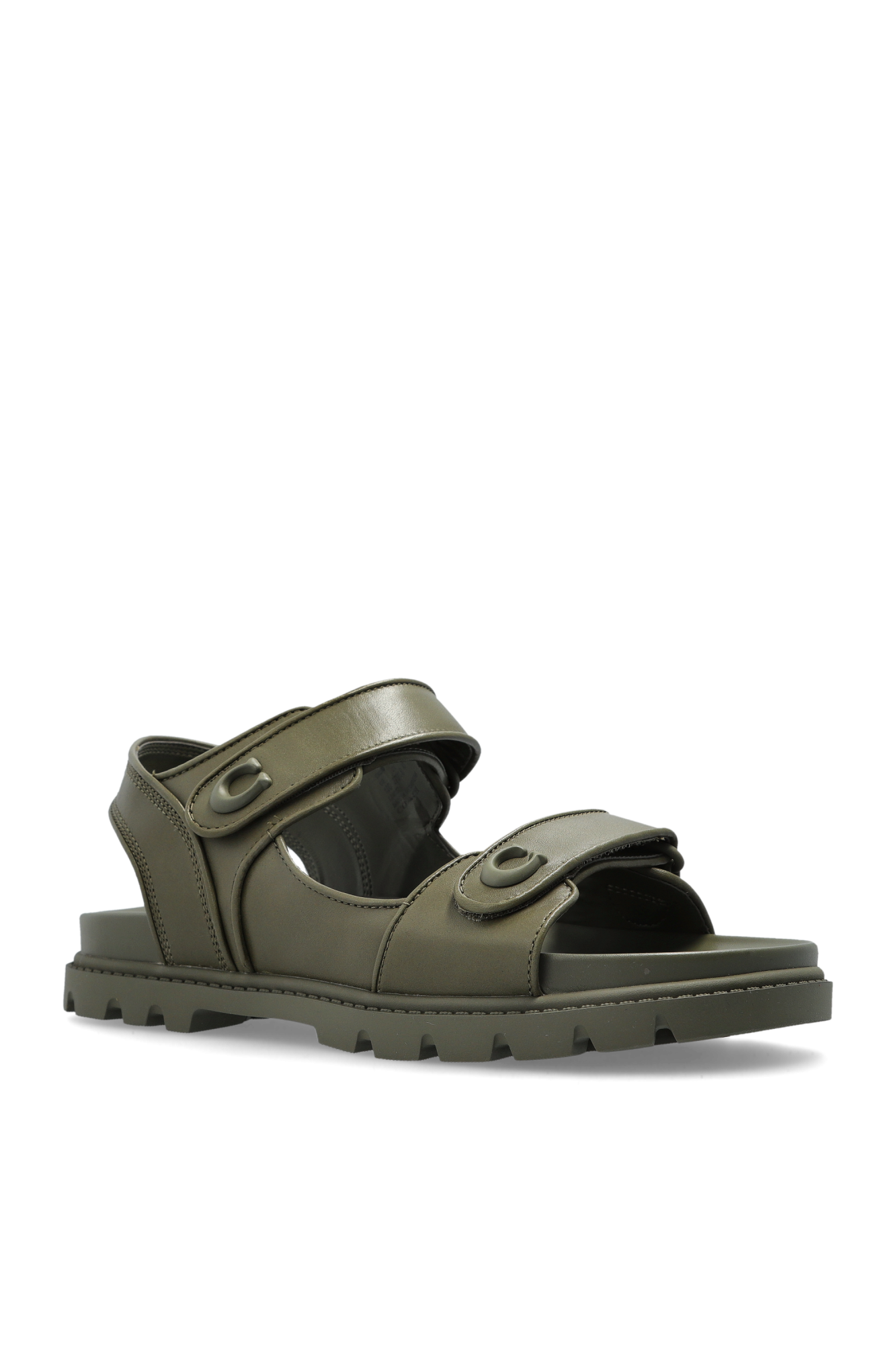 【COACH】ロゴ★おしゃれ★Jada Sandal★日本未発売★送料無料!! Green Sandals with logo Coach - Vitkac AS